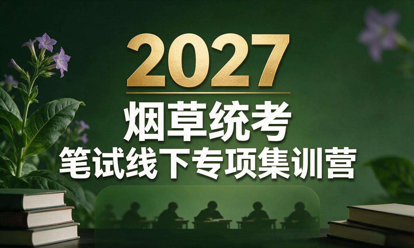 2027烟草统考笔试线下专项集训营